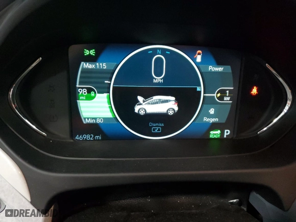 2020 Chevrolet Bolt EV LT with VIN 1G1FY6S09L4124020, listed as a Copart auction lot 50991175 with 46,982 mi miles and Salvage Title. Bid and sale history available at carsss.com. Image 9.