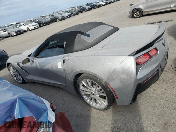2015 Chevrolet Corvette 2LT with VIN 1G1YD3D77F5122584, listed as a Copart auction lot 73729614 with 0 mi miles and Salvage Title. Bid and sale history available at carsss.com. Image 2.
