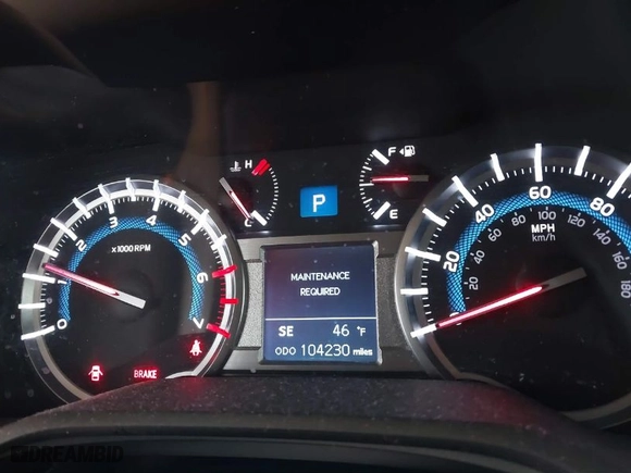 2018 Toyota 4Runner SR5 with VIN JTEZU5JR2J5181608, listed as a IAAI auction lot 41072241 with 104,230 mi miles. Bid and sale history available at carsss.com. Image 15.