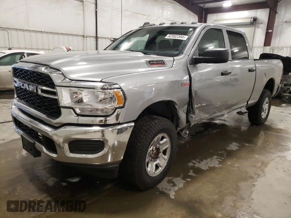 2022 Ram 2500 Tradesman with VIN 3C6UR5CJ5NG271848, listed as a Copart auction lot 82002354 with 23,511 mi miles and Salvage Title. Bid and sale history available at carsss.com. Image 1.