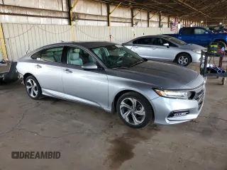 2018 Honda Accord EX with VIN 1HGCV1F47JA136590, listed as a Copart auction lot 53851585 with 100,260 mi miles and Salvage Title. Bid and sale history available at DreamBid. Image 4.