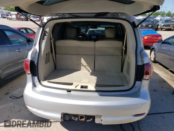2011 Infiniti QX56 7-passenger with VIN JN8AZ2NEXB9002920, listed as a Copart auction lot 50844654 with 189,495 mi miles and Salvage Title. Bid and sale history available at carsss.com. Image 6.