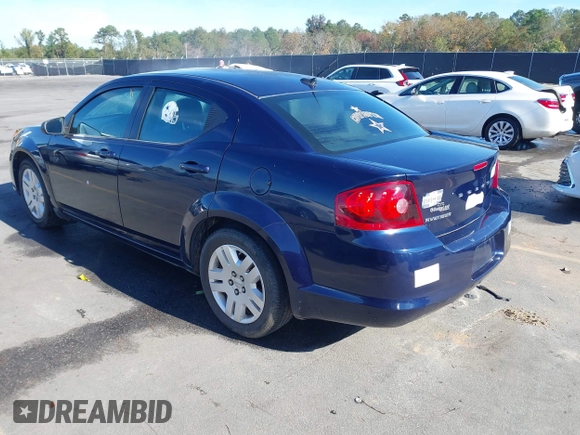 2014 Dodge Avenger SE z VIN 1C3CDZABXEN113507, wystawiony jako IAAI lot #40817289 z przebiegiem 133 034 mil mil oraz . Historia ofert i sprzedaży dostępna na DreamBid. Obrazek 3.