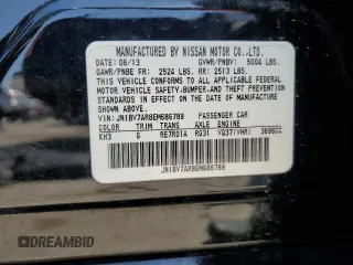 2014 Infiniti Q50 Premium with VIN JN1BV7AR8EM686789, listed as a Copart auction lot 53973905 with 130,695 mi miles and Salvage title. Bid and sale history available at DreamBid. Image 12.