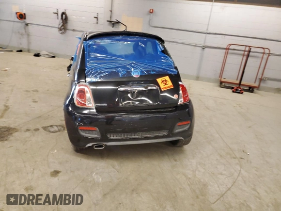 2013 FIAT 500 Sport with VIN 3C3CFFBR7DT668109, listed as a Copart auction lot 76729524 with Not provided miles and Salvage title. Bid and sale history available at DreamBid. Image 3.