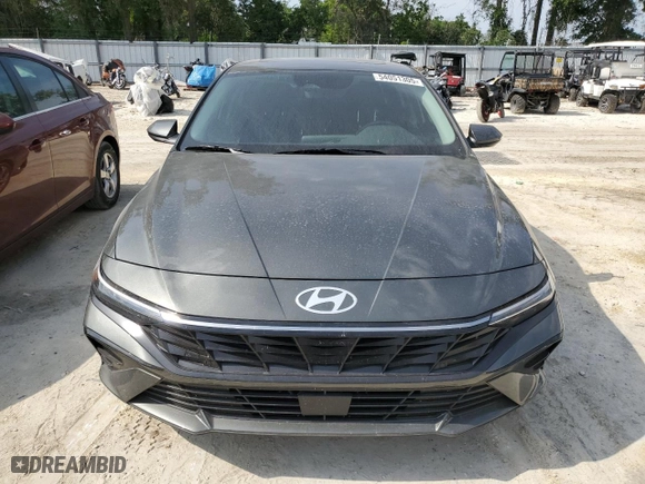 2024 Hyundai Elantra SEL with VIN KMHLS4DG3RU808222, listed as a Copart auction lot 54051305 with 9,880 mi miles and Salvage Title. Bid and sale history available at carsss.com. Image 5.