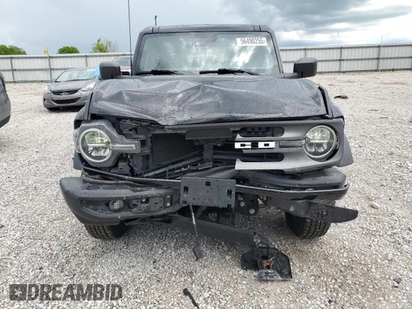 2022 Ford Bronco with VIN 1FMDE5BH5NLA89889, listed as a Copart auction lot 56490255 with 21,913 mi miles and Salvage title. Bid and sale history available at DreamBid. Image 5.