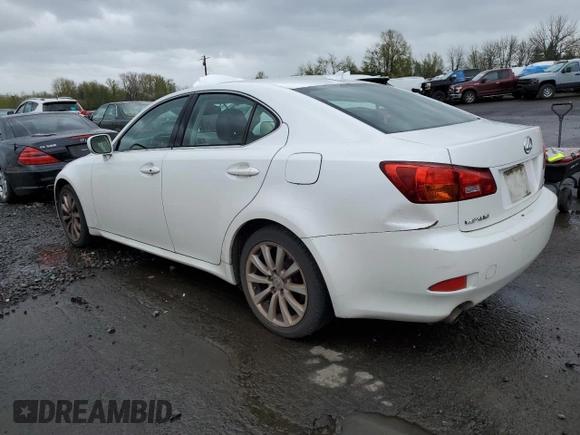 2008 Lexus IS 250 with VIN JTHCK262982027157, listed as a Copart auction lot 51836745 with 153,983 mi miles and Salvage Title. Bid and sale history available at carsss.com. Image 2.