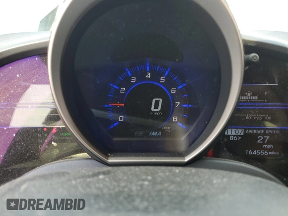 2011 Honda CR-Z z VIN JHMZF1D45BS000400, wystawiony jako Copart lot #60103325 z przebiegiem 164 556 mil mil oraz Szkoda całkowita • Salvage title. Historia ofert i sprzedaży dostępna na DreamBid. Obrazek 9.