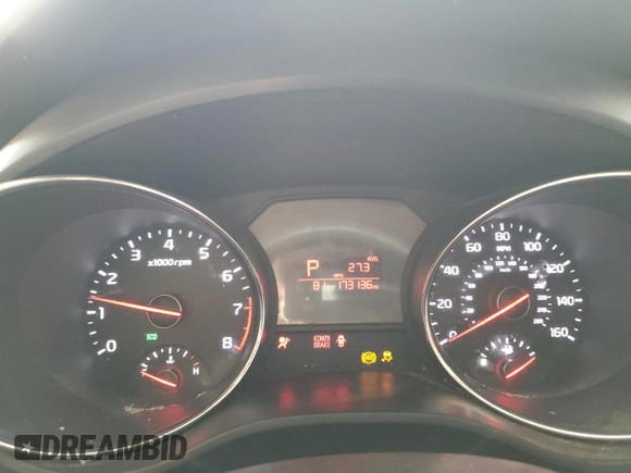 2017 Kia Sedona LX with VIN KNDMB5C17H6226445, listed as a Copart auction lot 52016445 with 173,136 mi miles and Salvage Title. Bid and sale history available at carsss.com. Image 9.