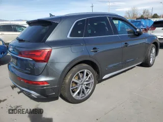 2023 Audi Q5 S line Premium Plus with VIN WA1E2AFY3P2055621, listed as a Copart auction lot 47477825 with 43,375 mi miles and Salvage title. Bid and sale history available at DreamBid. Image 3.