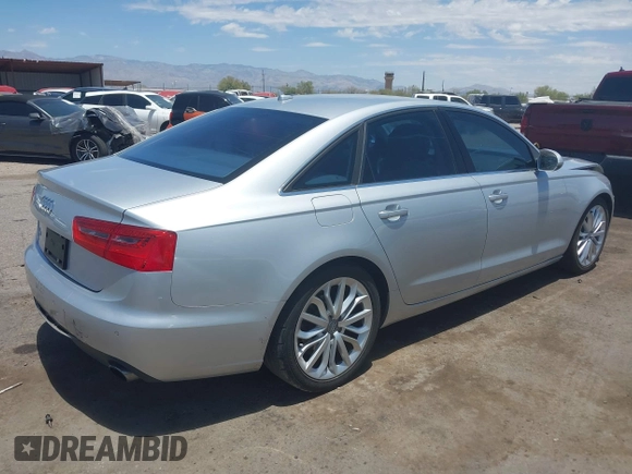 2013 Audi A6 Premium Plus with VIN WAUDFAFC0DN010430, listed as a IAAI auction lot 42603497 with 101,980 mi miles and . Bid and sale history available at DreamBid. Image 4.
