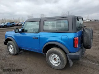 2021 Ford Bronco with VIN 1FMDE5AH5MLA75684, listed as a Copart auction lot 53048815 with 56,265 mi miles and Salvage Title. Bid and sale history available at carsss.com. Image 2.