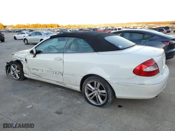 2008 Mercedes-Benz CLK-Class 3.5L with VIN WDBTK56F08F235330, listed as a Copart auction lot 84258894 with 146,596 mi miles and Salvage Title. Bid and sale history available at carsss.com. Image 2.