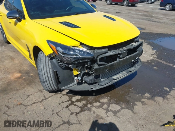 2018 Kia Stinger GT with VIN KNAE35LC4J6020344, listed as a IAAI auction lot 41946071 with 27,746 mi miles. Bid and sale history available at carsss.com. Image 18.