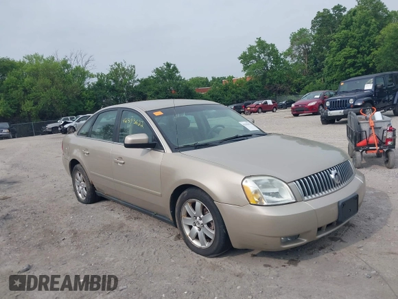 2005 Mercury Montego Luxury z VIN 1MEFM40125G612342, wystawiony jako IAAI lot #42393622 z przebiegiem 248 945 mil mil oraz . Historia ofert i sprzedaży dostępna na DreamBid. Obrazek 1.