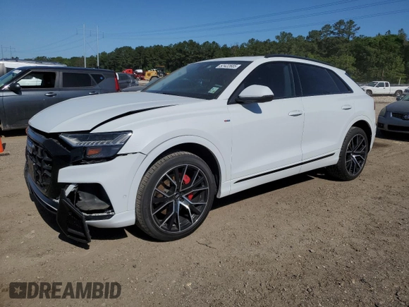 2019 Audi Q8 Prestige with VIN WA1FVAF17KD039031, listed as a Copart auction lot 52422685 with 62,099 mi miles and Salvage title. Bid and sale history available at DreamBid. Image 1.