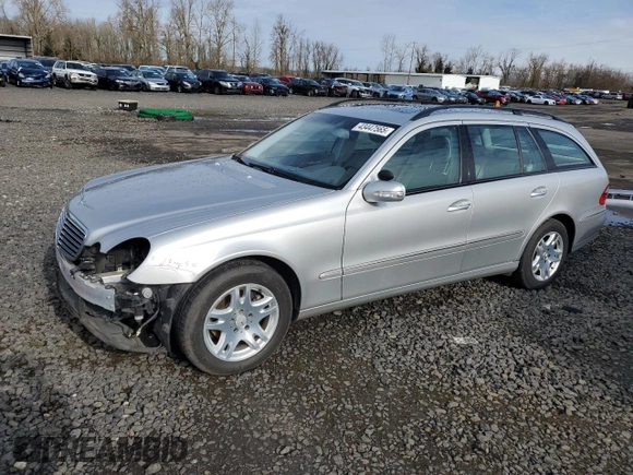 2004 Mercedes-Benz E 320 with VIN WDBUH65J24A377765, listed as a Copart auction lot 43447565 with 162,749 mi miles and Salvage Title. Bid and sale history available at DreamBid. Image 1.