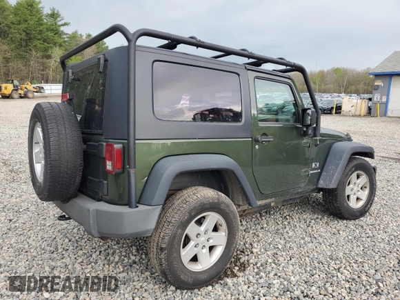 2008 Jeep Wrangler X with VIN 1J4FA24188L638183, listed as a Copart auction lot 56112955 with 112,438 mi miles and Salvage title. Bid and sale history available at DreamBid. Image 3.