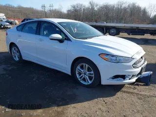 2018 Ford Fusion SE with VIN 3FA6P0HD9JR258618, listed as a IAAI auction lot 41508564 with 54,651 mi miles. Bid and sale history available at carsss.com. Image 1.