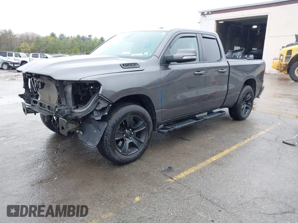 2020 Ram 1500 Big Horn with VIN 1C6SRFBT9LN292321, listed as a IAAI auction lot 42193481 with 81,809 mi miles and . Bid and sale history available at DreamBid. Image 2.
