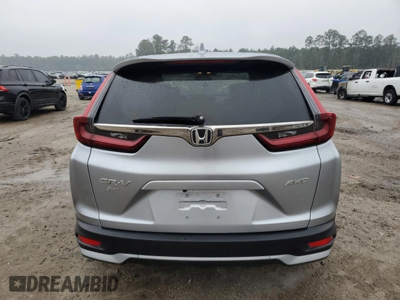 2020 Honda CR-V EX with VIN 5J6RW2H57LA001656, listed as a Copart auction lot 45319365 with 92,556 mi miles and Salvage Title. Bid and sale history available at DreamBid. Image 6.