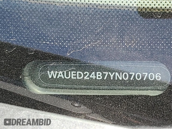 2000 Audi A6 z VIN WAUED24B7YN070706, wystawiony jako Copart lot #76268484 z przebiegiem 101 896 mil mil oraz Szkoda całkowita • Salvage title. Historia ofert i sprzedaży dostępna na DreamBid. Obrazek 12.