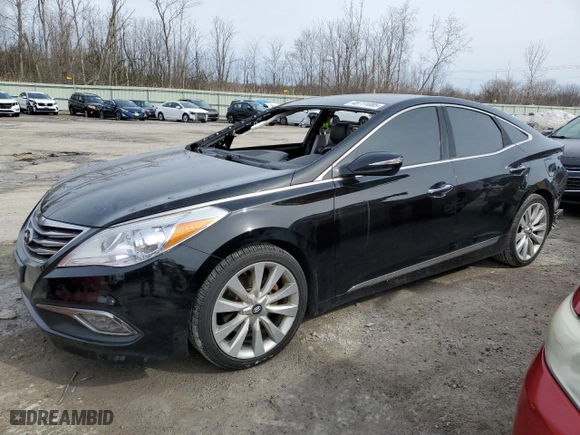 2015 Hyundai Azera Limited with VIN KMHFH4JG1FA487889, listed as a Copart auction lot 48711085 with 161,287 mi miles and Salvage Title. Bid and sale history available at carsss.com. Image 1.