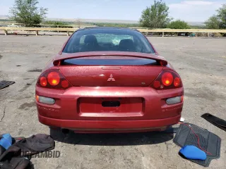 2000 Mitsubishi Eclipse GS with VIN 4A3AC44G7YE131948, listed as a Copart auction lot 63059744 with 139,161 mi miles and Salvage Title. Bid and sale history available at carsss.com. Image 6.