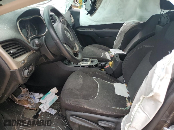 2017 Jeep Cherokee Latitude with VIN 1C4PJLCSXHW535999, listed as a Copart auction lot 49928845 with Not Provided miles and Salvage Title. Bid and sale history available at carsss.com. Image 7.