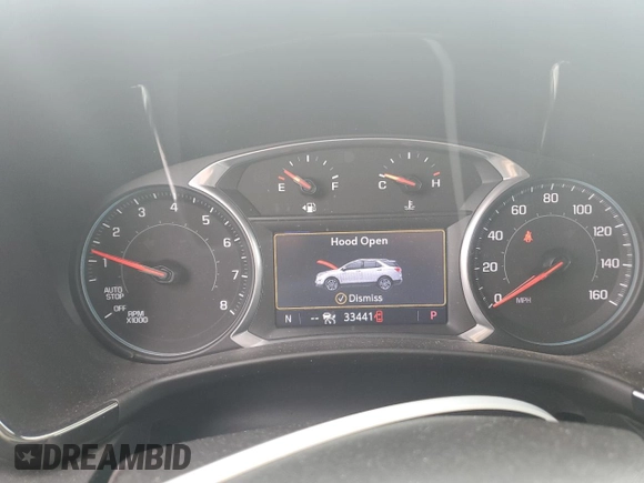 2022 Chevrolet Equinox RS with VIN 3GNAXWEVXNS119642, listed as a Copart auction lot 54705345 with 33,441 mi miles and Salvage title. Bid and sale history available at DreamBid. Image 9.