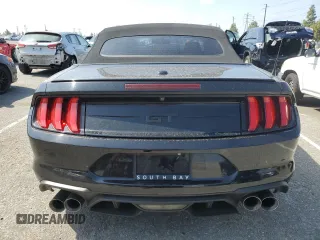 2019 Ford Mustang GT Premium with VIN 1FATP8FF4K5186253, listed as a Copart auction lot 56897965 with 75,738 mi miles and Salvage title. Bid and sale history available at DreamBid. Image 6.