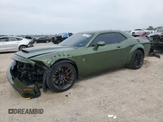 2019 Dodge Challenger R/T Scat Pack Widebody z VIN 2C3CDZFJ7KH518213, wystawiony jako Copart lot #46637555 z przebiegiem 65 577 mil mil oraz Szkoda całkowita • Salvage title. Historia ofert i sprzedaży dostępna na DreamBid. Obrazek 1.