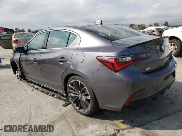 2022 Acura ILX Premium with VIN 19UDE2F81NA006792, listed as a Copart auction lot 48696873 with 6,183 mi miles and . Bid and sale history available at DreamBid. Image 2.