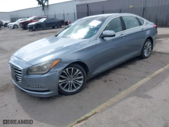 2016 Hyundai Genesis 3.8L with VIN KMHGN4JE3GU132363, listed as a IAAI auction lot 41551013 with 167,739 mi miles. Bid and sale history available at carsss.com. Image 17.