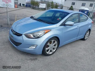 2012 Hyundai Elantra GLS with VIN KMHDH4AEXCU312055, listed as a IAAI auction lot 42063622 with 125,710 mi miles. Bid and sale history available at carsss.com. Image 2.
