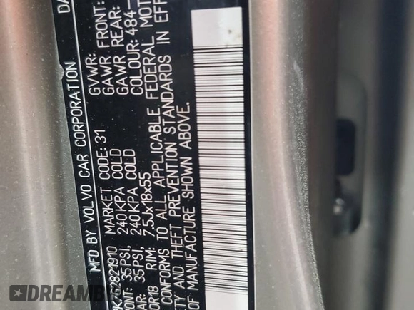 2016 Volvo XC60 T5 Premier z VIN YV4612RK7G2821910, wystawiony jako Copart lot #55705495 z przebiegiem 104 275 mil mil oraz Szkoda całkowita • Salvage title. Historia ofert i sprzedaży dostępna na DreamBid. Obrazek 13.