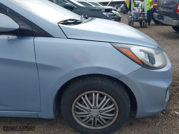 2014 Hyundai Accent GS with VIN KMHCT5AE1EU147015, listed as a IAAI auction lot 41659497 with 147,832 mi miles. Bid and sale history available at carsss.com. Image 14.