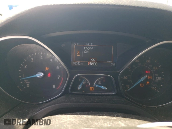 2015 Ford Focus Titanium with VIN 1FADP3J2XFL334046, listed as a Copart auction lot 48538825 with 98,322 mi miles and Non Repairable. Bid and sale history available at carsss.com. Image 9.