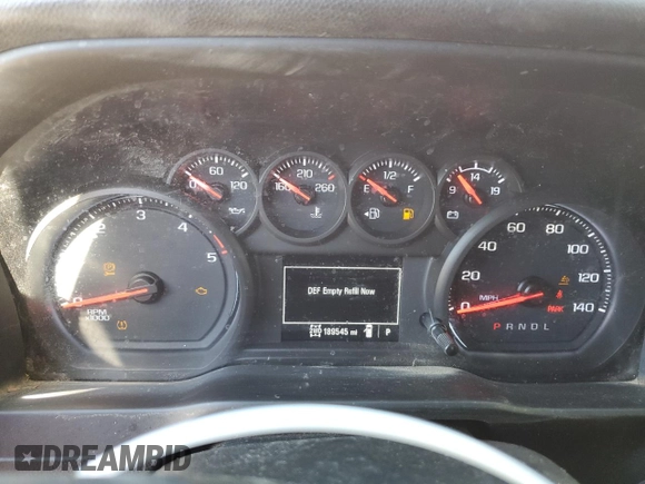 2020 Chevrolet Silverado 3500HD Work Truck with VIN 1GC4YSEY0LF213536, listed as a Copart auction lot 47219485 with 189,545 mi miles and Clean Title. Bid and sale history available at carsss.com. Image 9.