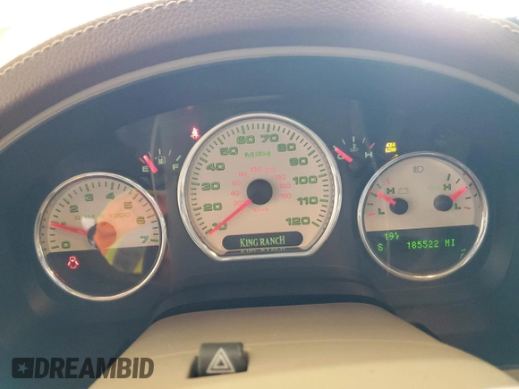 2005 Ford F-150 XLT with VIN 1FTPW14545KE70536, listed as a Copart auction lot 45959845 with 185,522 mi miles and Clean Title. Bid and sale history available at carsss.com. Image 9.