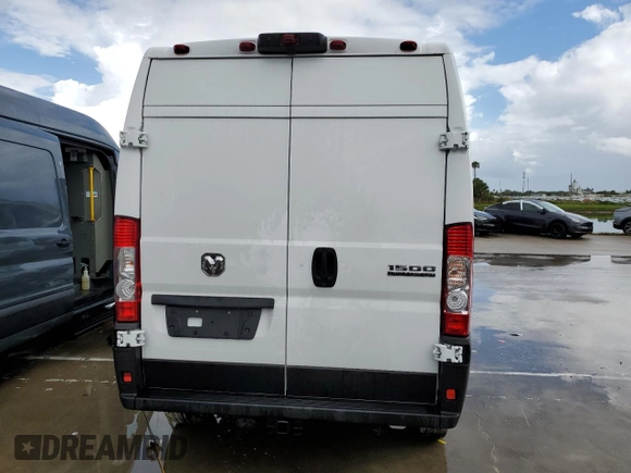 2024 Ram ProMaster Cargo Tradesman with VIN 3C6LRVBG8RE112454, listed as a Copart auction lot 74793884 with Not Provided miles and Salvage Title. Bid and sale history available at DreamBid. Image 6.