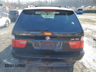 2005 BMW X5 3.0i with VIN 5UXFA13555LY21474, listed as a Copart auction lot 82994644 with 0 mi miles and Salvage Title. Bid and sale history available at carsss.com. Image 6.