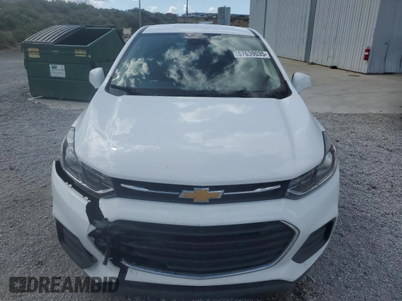 2020 Chevrolet Trax LS with VIN 3GNCJKSB7LL219895, listed as a Copart auction lot 57639035 with 81,063 mi miles and Salvage title. Bid and sale history available at DreamBid. Image 5.