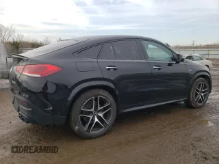2023 Mercedes-Benz GLE 53 AMG with VIN 4JGFD6BB8PA858560, listed as a Copart auction lot 44594625 with 11,851 mi miles and Salvage title. Bid and sale history available at DreamBid. Image 3.