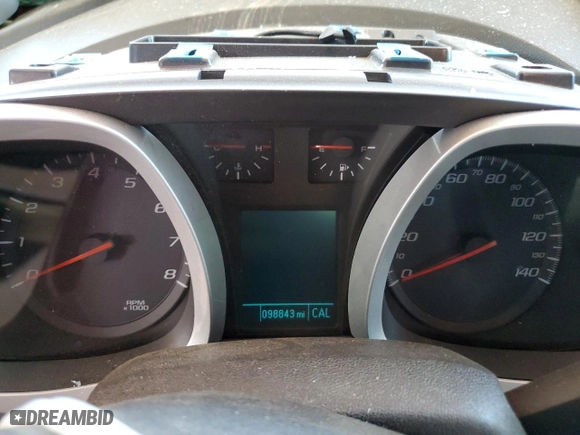 2013 Chevrolet Equinox LT with VIN 1GNALPEK6DZ122563, listed as a Copart auction lot 48399685 with 98,843 mi miles and Salvage Title. Bid and sale history available at carsss.com. Image 9.