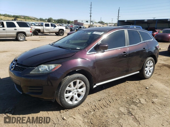 2007 Mazda CX-7 Sport with VIN JM3ER293X70149702, listed as a Copart auction lot 74043654 with 115,174 mi miles and Salvage Title. Bid and sale history available at carsss.com. Image 1.
