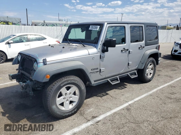 2018 Jeep Wrangler JK Unlimited Sport S with VIN 1C4BJWDG5JL811003, listed as a Copart auction lot 70633564 with 94,477 mi miles and Salvage Title. Bid and sale history available at carsss.com. Image 1.