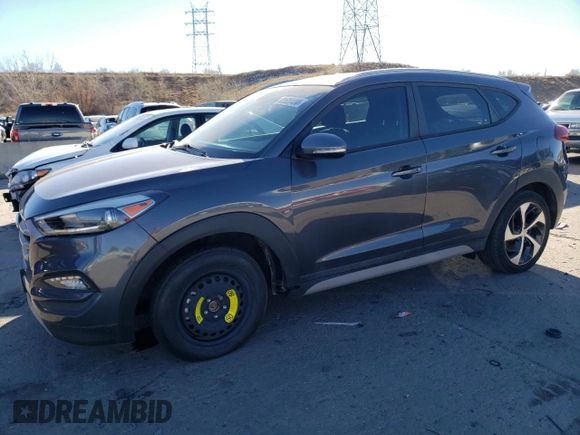2018 Hyundai Tucson Sport z VIN KM8J3CAL7JU762737, wystawiony jako Copart lot #83538404 z przebiegiem 76 983 mil mil oraz Szkoda całkowita • Salvage title. Historia ofert i sprzedaży dostępna na DreamBid. Obrazek 1.