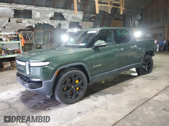 2023 Rivian R1T Adventure with VIN 7FCTGAAA0PN024165, listed as a Copart auction lot 84265444 with Not Provided miles and Salvage Title. Bid and sale history available at carsss.com. Image 1.